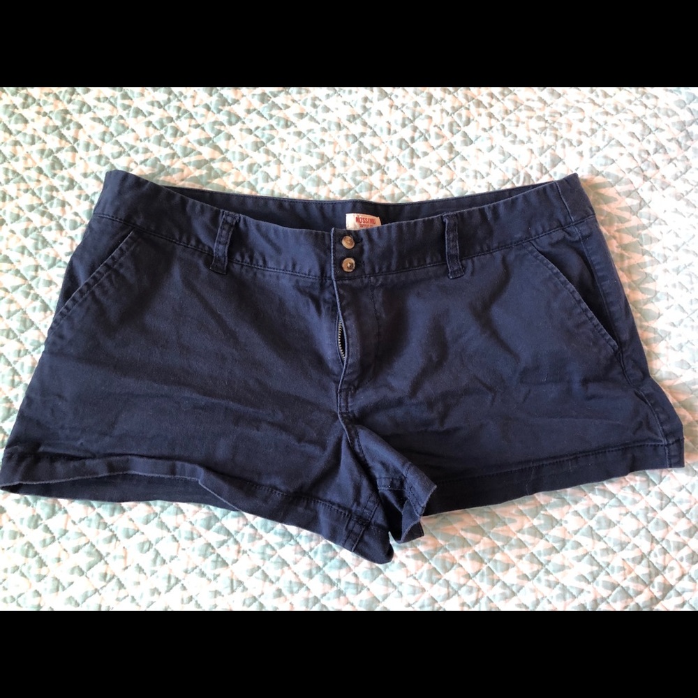 Mossimo blue shorts size 15 low rise juniors